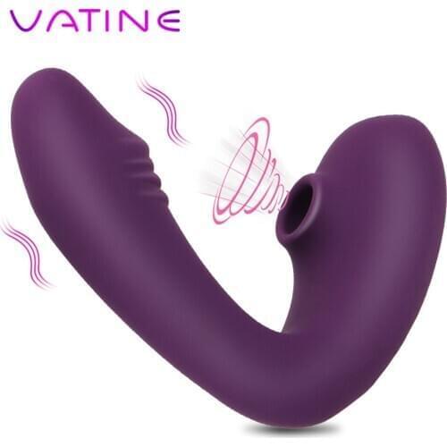 VATINE Vagina Sucking Vibrator Oral Sex Suction Clitoris Stimulator Nipple Sucker G Spot Vibrator Sex Toys for Woman