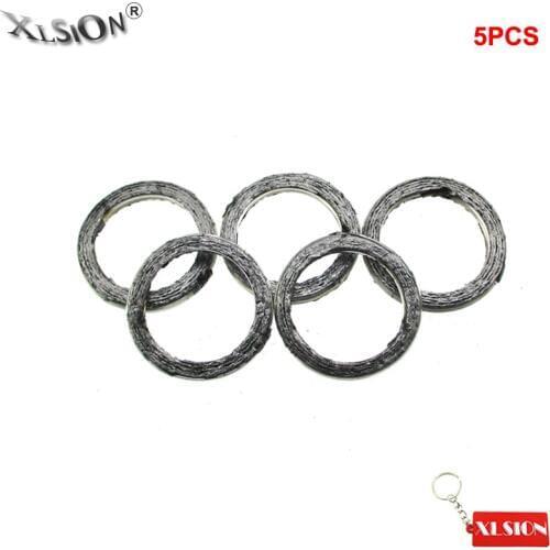 XLSION 5Pcs/Pack Exhaust Pipe Gasket ID 30mm OD 38mm For 200cc 250cc ATV Quad Pit Dirt Bike Motorcycles