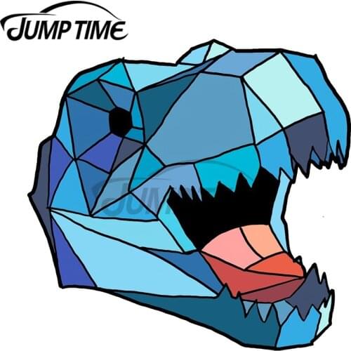 JumpTime 13 x 4.5cm For Roar Dinosaur Funny Car Stickers DIY Occlusion Scratch Decal Suitable for VAN RV SUV Decoration