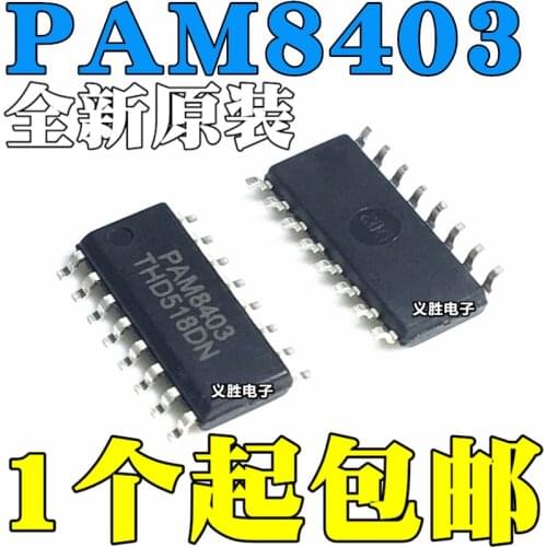 10 pçs/lote PAM8403 8403 3W * 2 SOP-16