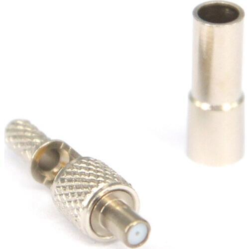 100 Pieces TS9 Female Crimp Connector Nickelpalted Solder for RG316 RG174 LMR100 RG178 Cable Coax Connector