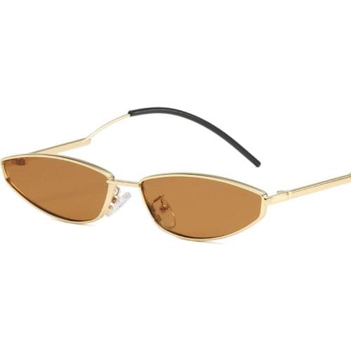 2020 Small Square Sunglasses Women Retro Fashion Cat Eyes Sun glasses Female Brand Transparent Metal Glasses Men