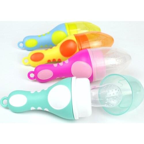 Baby Bite Music Pacifier Silicone Molar Glue Juice Pacifier Baby Molar Complementary Food Net Bag