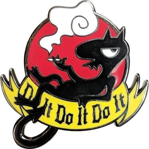 Inspired enamel pin cute demon brooch