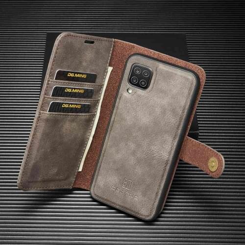 2 in 1 Shell For Samsung Galaxy A12 Case Cover Detachable Leather Etui Coque For Samaung A12 Cases Phone Fundas Wallet Pocket