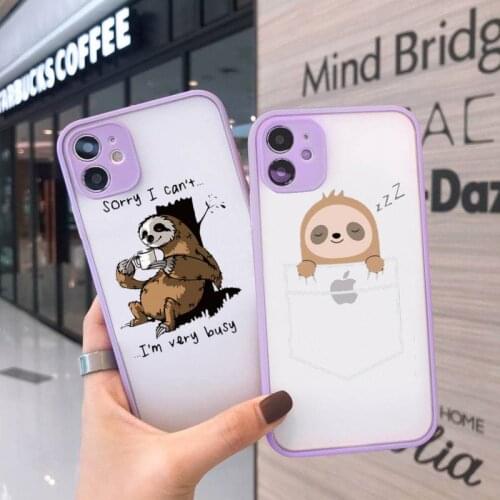 Pug French Bulldog cute cartoon luxury design Phone Case matte transparent For iphone 7 8 11 12 plus mini x xs xr pro max cover