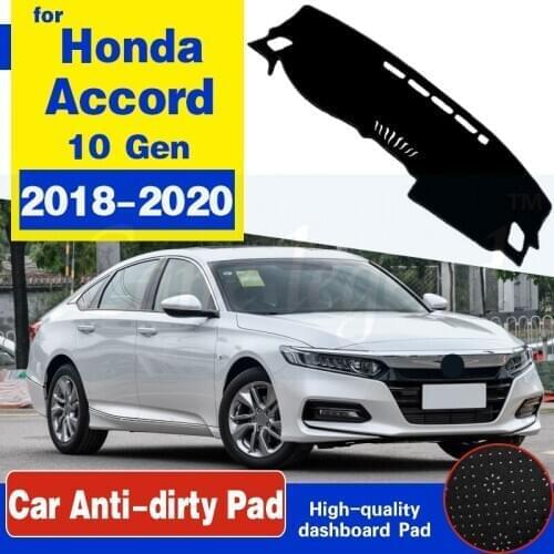 For Honda Accord 2018 2019 2020 Anti-Slip Anti-uv Mat Dashboard Cover Pad Sunshade Dashmat Protect Dash Carpet Accessories 10