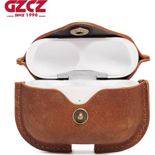 Quality Leather Case For AirPods Pro Protective Bluetooth Wireless Earphone Cover For Apple Air Pods Charging Box Mini Bag Cheap