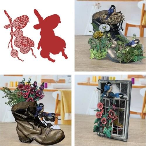 Little bird Metal Cutting Die Scrapbook Embossed Paper Card Album Craft Template Stencils New 2021 Arrive supplies Seal stamp