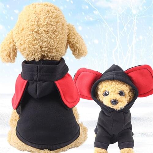 Pets Cute Big Ears Sweatshirt Cartoon Dogs Hoodies Coat Outfit for Cat Chihuahua Teddy Clothes