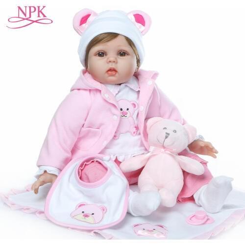 NPK 55cm new design Baby Toys Reborn Dolls Babies Soft Silicone Doll Reborn Best Gift For Fashion Children Birthday Playmate