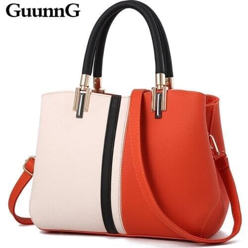 GuunnG New fashion tote bag versatile big bag white red Interphase shoulder bag women handbags luxury designer 2020 womens bag