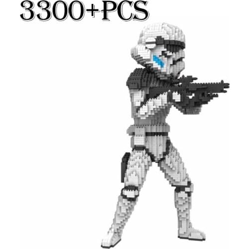 New Star Wars Darth Vader Diamond Building Blocks Movie Yoda Stormtrooper Action Figures Toys Micro Blocks For Kids