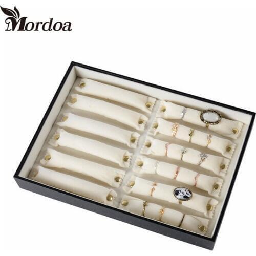 2017 Latest Version Ring Organizer Jewelry Display Shelf Rings Display Boxes Quality Rings Storage Case Caskets For Jewelry Show