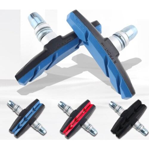 1 Pair Durable V Type Silent Bike Brake Pads Bicycle Cycling Safety Blocks Resistance MTB Road Cycling Parts Bicycle Accessories