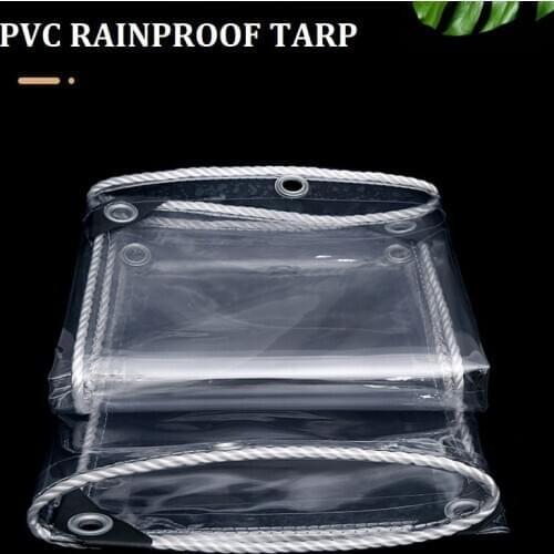 High Transparency Soft PVC Glass Rainproof Tarps 0.3mm 0.5mm Thicken Balcony Rain Shield Garden Succulent plants Keep Warm Cover