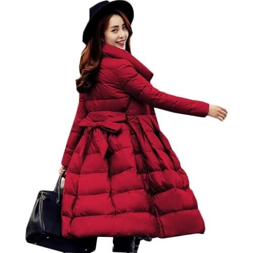 High quality Down long jacket Winter warm parka winter jacket women 95% White duck down outerwear Winter Coat Women Down Jacket