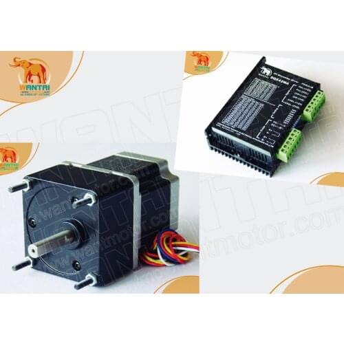 DE warehouse, Wantai Stepper Geared Motor 57BYGH627AG15 with 1:15 ratio 3A 3000oz-in + driver DQ542MA 4.2A CNC Reprap 3D Printer