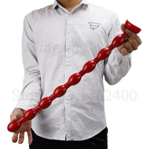 Super Long Anal Bead with Sucker Prostate Massager Soft Anus Dilator Anal Didlo Butt Plug Sex Toys For Women Men Masturbate