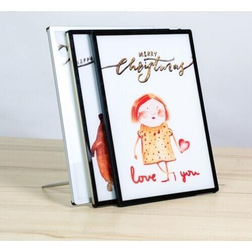 A4 led crystal light box display cafe menu stand menu stand aluminum light box