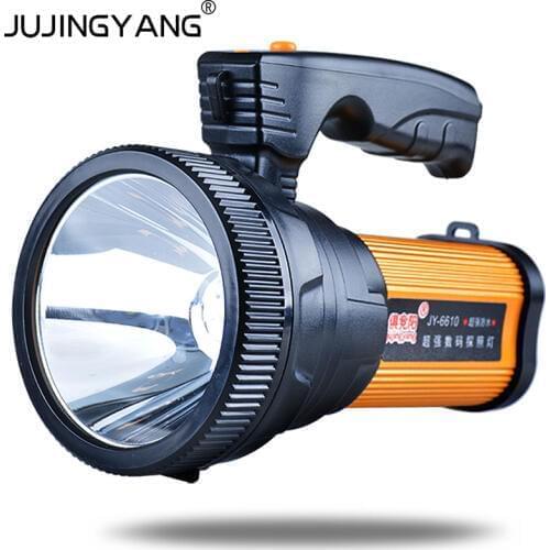 Highlights Flashlight For Mobile Phone Charging Super Bright Homehold Led Portable Fishing Light 10W Flashlight Searchlight