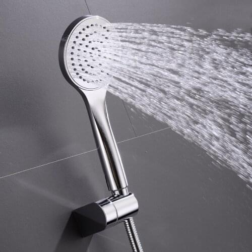 High Quality Bathroom Wall Mount Hand Hold Shower Set ABS Chrome Plated With Hose Bathroom Accessories