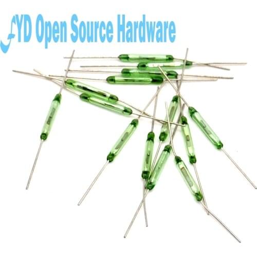 10pcs MKA14103 reed switch, magnetically controlled magnetic switch 2X14MM normally open