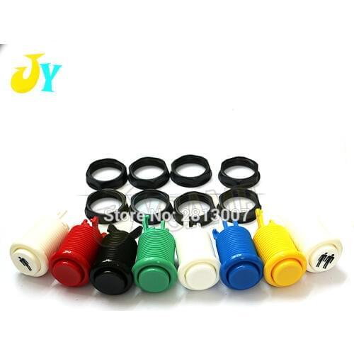 1pcs Arcade Push Button Jamma Game DIY Parts for Mame Arcade HAPP Style Push Button Durable Multicade Long Switch Mult-color