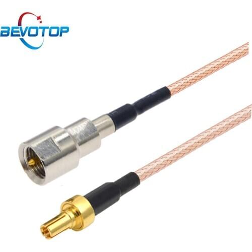 1PCS FME Male to Gold Plated CRC9 Male Straight Plug RG316 Pigtail Cable Coax Jumper FME CRC9 Extension Cord for 3G Modem 15CM
