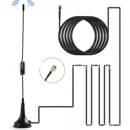 100pcs 3DBi Gains ADS-B 900-1800MHZ MCX Male Connector Aerial Magnetic Base RG174