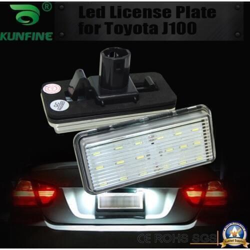 2pcs Car LED Number License Plate Light LED License Lamp For Lexus LX470 Lexus LX570 Toyota J100 Land Cruiser Reiz 4D Mark X