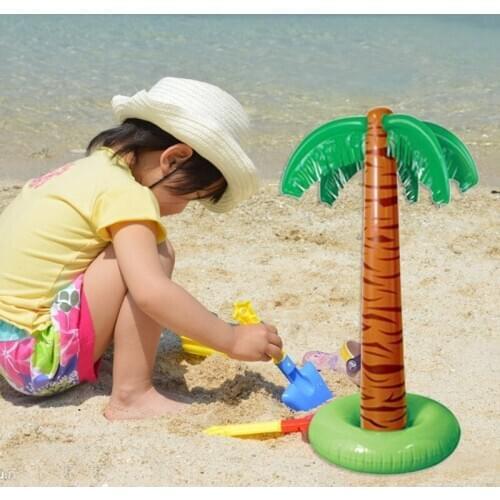 2021 New 90cm Inflatable Tropical Palm Tree Pool Beach Party Decor Toy Outdoor Supplies