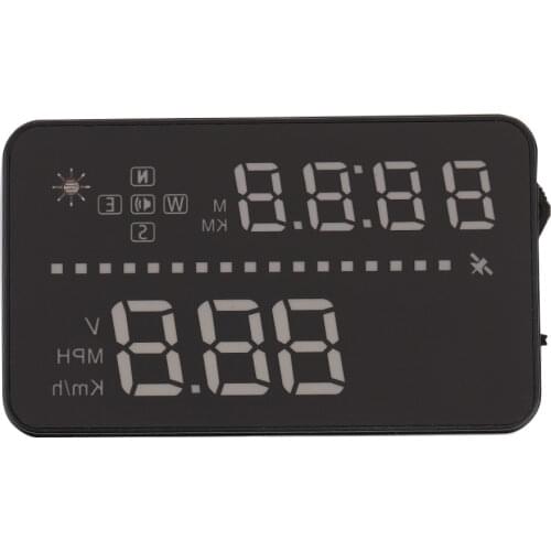 3.5 Inches Screen HD Multi-color Display HUD Car Vehicle-mounted A3 Head Up Display With GPS HUD System