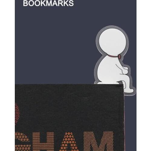 5PCS /Set New PVC Little Man clip Bookmarks Books Marker of Page Student Stationery School Office Supply For Student