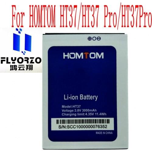 Brand new original 3000mAh HT37 Battery For HOMTOM HT37/HT37 Pro/HT37Pro Mobile Phone