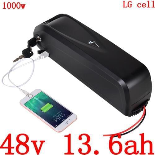 48V 500W 1000W electric bike battery 48v 13ah 17ah 36v 14ah 17ah 20ah use LG cell for front rear hub / mid drive bicycle motor