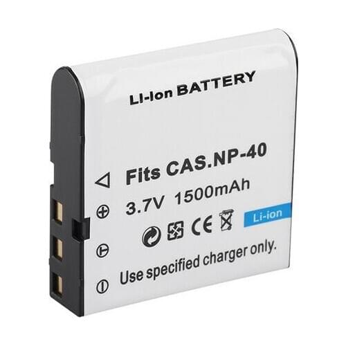 Dinto 1pc 1500mAh 3.7V Digital Battery NP-40 NP40 CNP-40 CNP40 Rechargeable Camera Batteries for Casio EX-Z40 Z55 Z57 FC100