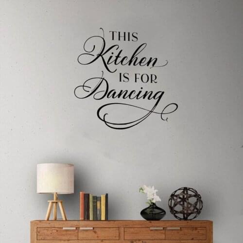 This Kitchen is for Dancing Wall Sticker Kitchen Home Decor Waterproof Removable Vinyl Wall Sticker Waterproof DW11024