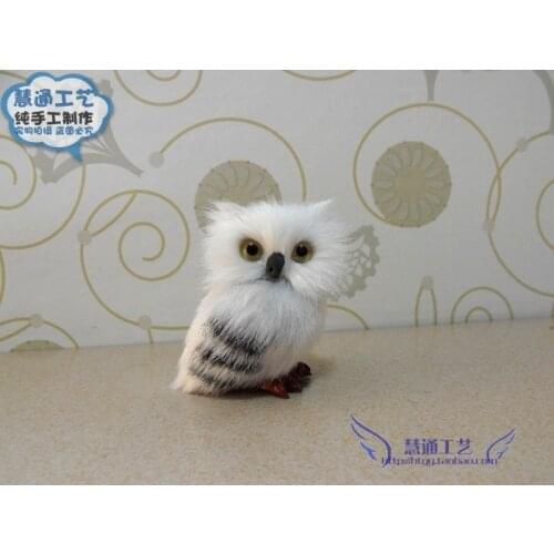 Hedwig The Post Owl Ornament Wizard School Of Witchcraft and Wizardry Cos Toy White Bird Halloween Cosplay Accessory Gift