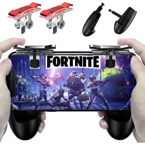 Smart Phone Mobile Gaming Gamepad Handle Grip for Knives out/Rules of Survival PUBG Mobile Game Fire Button L1R1 Gaming Trigger