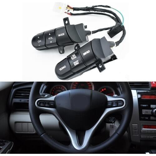 Premier Quality Steering Wheel Switches buttons For Honda 08-13 fit 09-14 City 06-11 Civic Switch Button 36770-SNA-A12