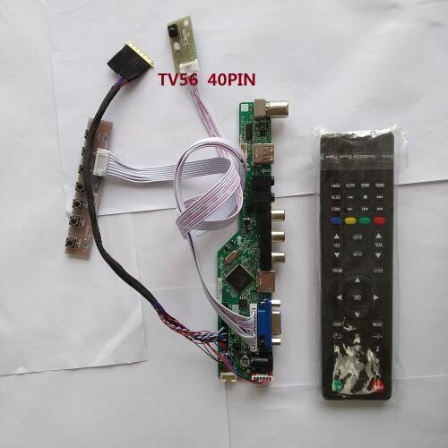 Kit for LP154WP4-TLB1 40pin LVDS TV AV Screen panel HDMI USB remote VGA Controller board driver 1440X900 15.4"LCD LED