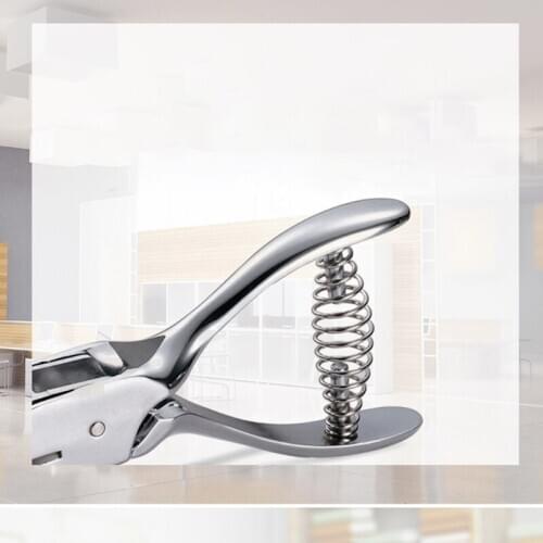 Metal Single Oval Hole Puncher Hand Held Paper Punch Cut Plier for Scrapbooking 1XCB