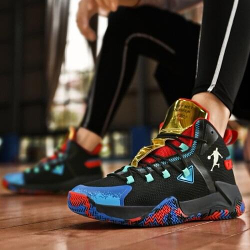 Fashion Thick Sole High top Bsketball Shoes Men Hip hop Sneakers Outdoor Sports Shoes Men Protective High Boots Basket Trainers