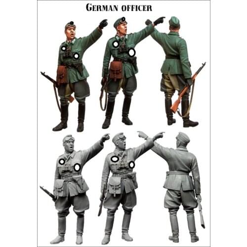 German resin soldier of World War II German officer 1:35