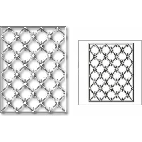 New Power Grid Rectangle Frame 2020 Metal Cutting Dies for DIY Scrapbooking and Card Making Decorative Embossing Craft No Stamps