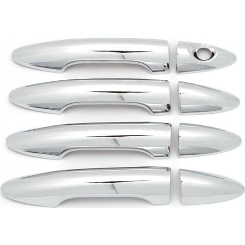 For Kia K2 RIO 3 Sedan 2011 2012 2013 2014 2015 New Chrome Car Door Handle Cover Trim Sticker Accessories styling