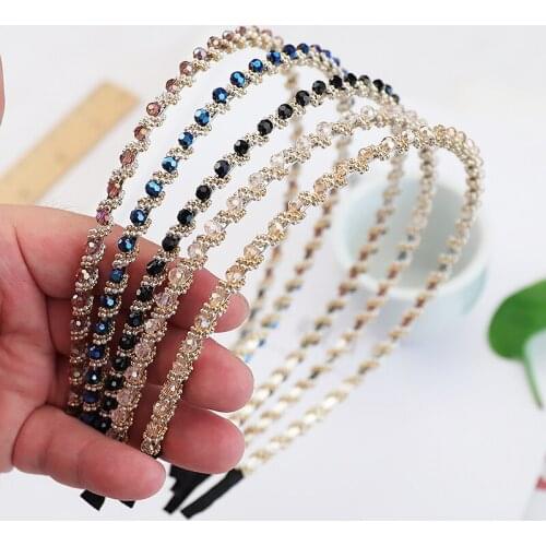 New Girls Colorful Beaded Headbands Korean Style Lady Women Hot Sale Cute Hair Holders Accessories Fashion