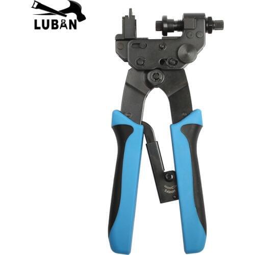 LUBAN TL-H510B 0.5-6MM2 PROFESSIONAL COMPRESSION CRIMPING TOOLS For Crimping F,BNC,RCA,RG 59, RG6 F type cable pliers