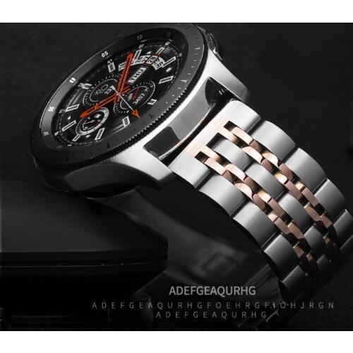 Stainless Steel band for Samsung Galaxy watch 46mm strap Gear S3 Frontier band 22mm metal belt bracelet Huawei watch GT 2 46 mm